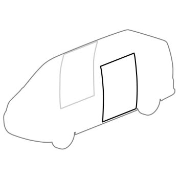   Tolóajtó tömítés, bal vagy jobb: T5 (2003-2015), T6 (2016-2020)