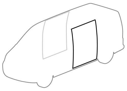 Tolóajtó tömítés, bal vagy jobb: T5 (2003-2015), T6 (2016-2020)