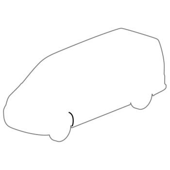   Elsö ajtótömítés bal alsó: T5 (2004-2015), T6 (2016-2020)