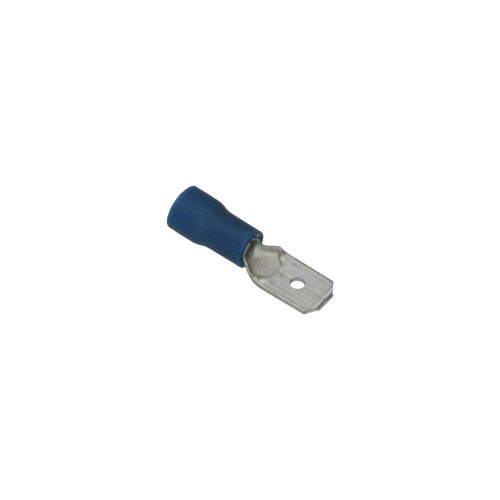 Kábel csarlakozó kék,lapos 6.3x0.8mm