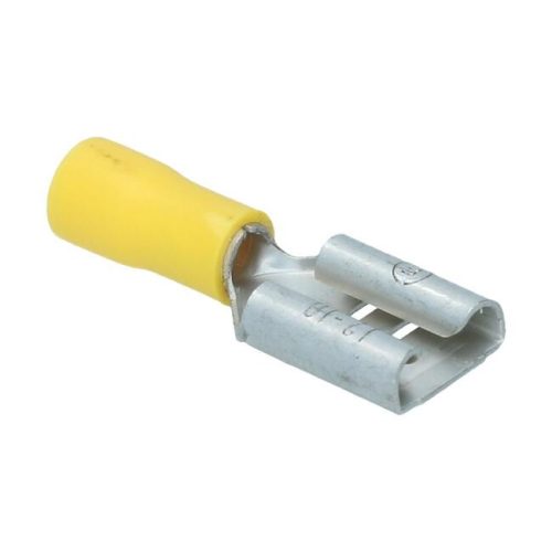 Kabelcsatlakozó, sárga, lapos, 9.4x1.2mm (pld a fesszabályozóhoz, 1950-1, 1950-hez)