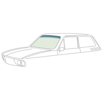   Szélvédö, zöld, kék felsö sávval, Variant Brasil 77-81 