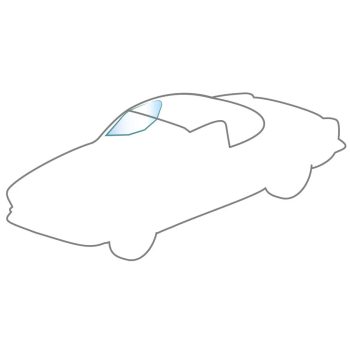 Jobb oldali ajtóablak - kabrió, Ghia -12/68