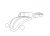 Rear windscreen, convertible Beetle, without heater, between 08/62-05/74