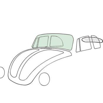 Windshield green, Beetle 1303 Cabriolet
