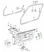 Ajtózár ellendarab Porsche 911 2.0-2.4 05/66-07/72  VW Karmann Ghia	1.3-1.6 08/66-07/74