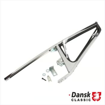   Ajtóüveg keret szellözö ablakkal, króm, jobb, Porsche 911 Targa 2.0-2.7	08/69-07/76