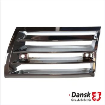   Elsö kürtrács, müanyag, bal, króm, Porsche 911  2.0-2.7  08/68-07/73