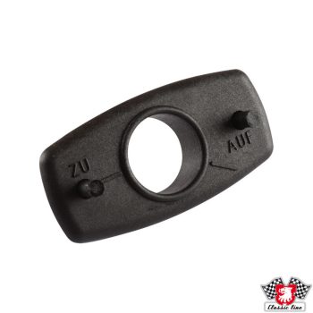   Rozetta Targa elsö zárhoz, fekete, bal/jobb Porsche 911 Targa 	2.0-3.2 	08/69-08/86