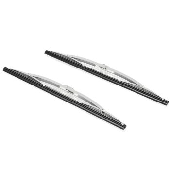   Ablaktörlö lapát, fém, polirozott, Bal/jobb 330mm hosszú (Darabra)