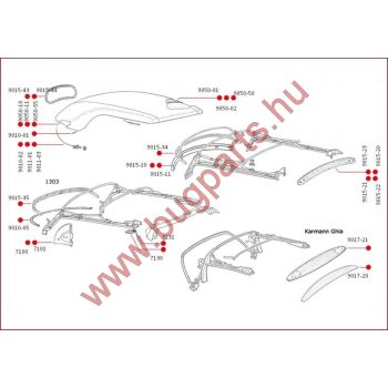 Kabrió tetöszigetelés, T1, 49-72