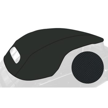 Kabrió tetö, Bogár, fekete vinyl, 73-79