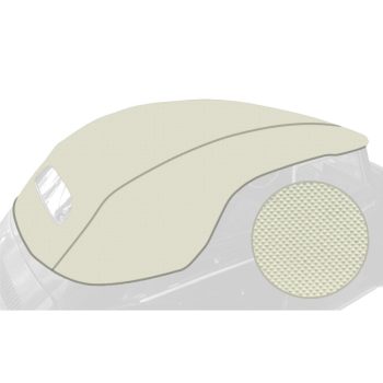 Kabrió tetö, Bogár, fehér vinyl, 73-79 