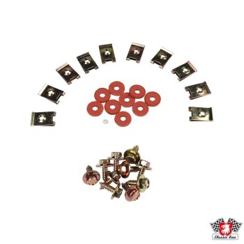   Rögzítökészlet sárvédöhöz, elsö, bal/jobb Porsche 911 2.0-3.3 	01/63-07/89Porsche 911 	2.0-3.3 	01/63-07/89Porsche 912 	1.6 01/65-02/70