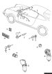 Kábelköteg elektromos ablakhoz csatlakozóval, bal oldali ajtó, Porsche 911 (08/69-07/89) 