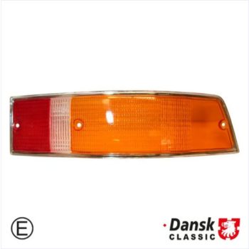   Hátsó lámpá búra, Jobb oldali , narancssárga/átlátszó/piros, Europai változat, E-jellel, Porsche 911 SWB  2.0  10/64-07/68