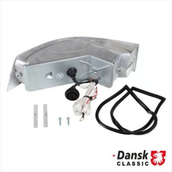   Hátsó lámpafészek, FÉM, Jobb oldal, izzóval és gumival, Porsche 911 08/69-07/89, 