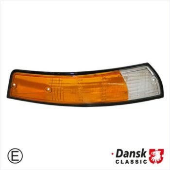   Index Búra fekete peremmel, elsö, Eropai verzió, narancs/átlátszó, jobb, E-jeles, Porsche 911 08/68-07/73