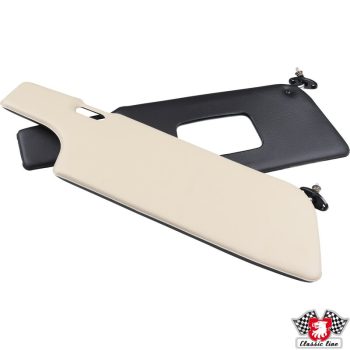 Sun visor set black/cream 911 08/68-07/77