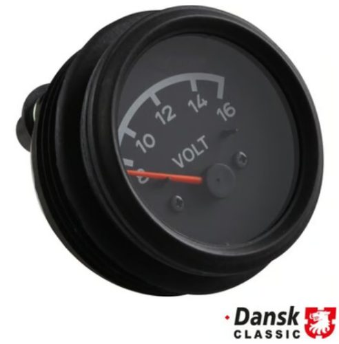 Voltmérö, 8-16 Volt, fekete számlap, VDO típus, 914 1.7-2.0  01/69-02/76