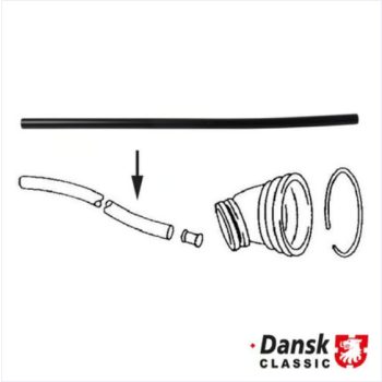   Üzemanyagtartály lefolyó tömlö töltönyakhoz, O 20 mm, L = 600 mm,Porsche 911  2.0-3.3  10/64-07/89 