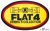 FLAT 4 felvarható jelveny FLAT 4