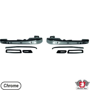   Kilincskészlet, króm, hátsó, bal/jobb, VW Golf/Jetta 	1.1-1.8 (incl. D) 	10/76-02/84    VW Golf/Jetta  1.0-1.8 (incl. D)  08/83-12/92