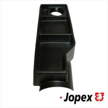 Közép box, konzol, müanyag, Fekete színben, 