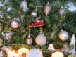 VW Beetle karácsonyfadísz, üveg Classic piros 