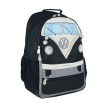 VW T1 busz hátizsák fekete  35 x 47 x 18 cm
