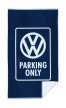 VW Parking óriás fürdölepedö,egyiptomi pamutból készült;sötétkék-fehér; 160X90cm Prémium minöség!!
