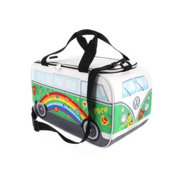 VW T1 buszos hütötáska zöld ,béke motívum;25L