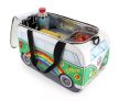 VW T1 buszos hütötáska zöld ,béke motívum;25L