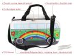 VW T1 buszos hütötáska zöld ,béke motívum;25L