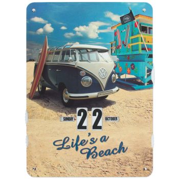 VW T1 camper busz öröknaptár Beach Life 37X27X05