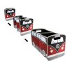   VW T1 busz összecsukható doboz piros-fekete  55,5 x 29,4 x 33,7 cm