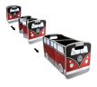 VW T1 busz összecsukható doboz piros-fekete  55,5 x 29,4 x 33,7 cm