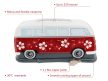 VW T1 buszos papírzsbkendö tartó hibiszkus-fehér