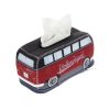   VW T1 busz neoprén papirzsebkendö tartó;fekete/piros;24 x 8,5 x 11 cm 