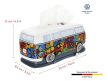 VW T1 Bulli buszos papírzsebkendö tartó virágos