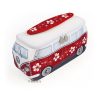 VW T1 busz univerzális 3D táska piros-hibiszkusz 30*14*12