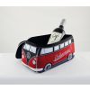   VW T1 busz 3d univerzális neoprén táska - piros fekete 30x14x12 cm 