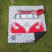 Piknik takaró vw T1 deluxe busz piros