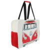 VW T1 buszos táska piros-fehér  49 x 14 x 39 cm / 27 Liter