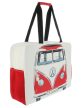 VW T1 buszos táska piros-fehér  49 x 14 x 39 cm / 27 Liter