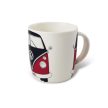 VW T1 porcelán bögre 370 ml piros-fekete