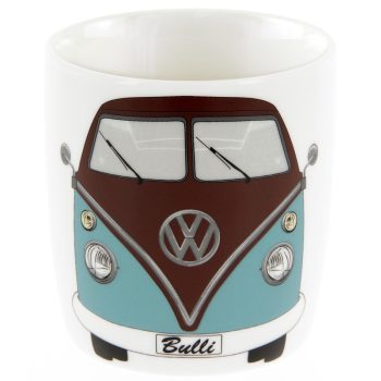VW T1 buszos porcelán kávés bögre;370ml;fekete-kék
