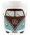 VW T1 buszos porcelán kávés bögre;370ml;fekete-kék