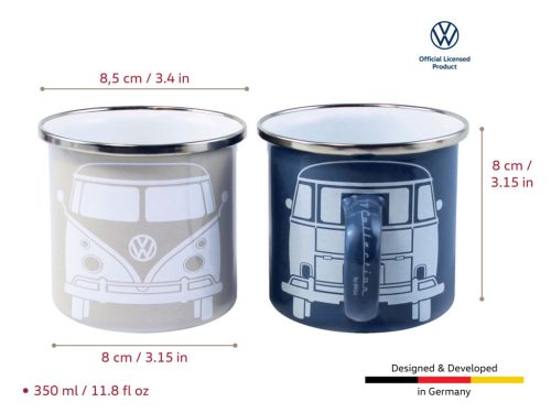 VW T1 Busz 2 db zománcbögre szett  370ml