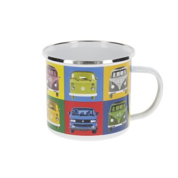 VW zománcozott bögre 500ml sokszínü,T1 T2 T3 buszos